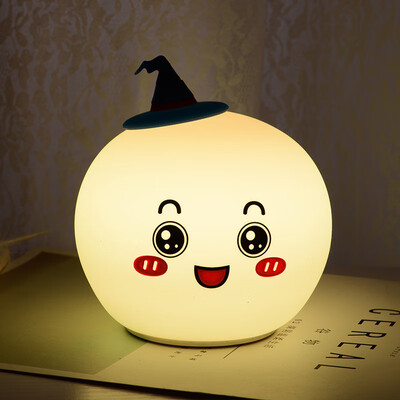 

Creative Halloween Induction Night Lamp With Touch Switch Charging Pumpkin Light Silicone LED Night Light Halloween Decoration