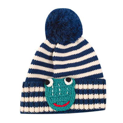 

Newborn Cute Kids Girls Boys Baby Caps Warm Cartoon Design Hats Knitted Wool Hemming Caps