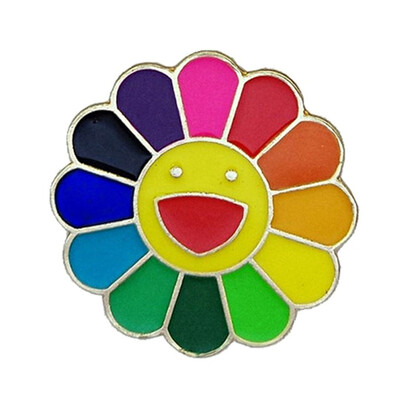 

Cute Sunflower Enamel Brooch Pins Badge For Women Men Lapel Pins Wedding Christmas Brooch Jewelry Accessories
