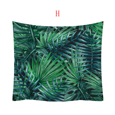 

Gobestart Fashion Tapestry Green Leaf Pattern Fresh Style Decorative Tapestry Home Decor