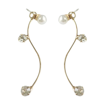 

Long Style Temperament Studs Minimalist Design Earrings