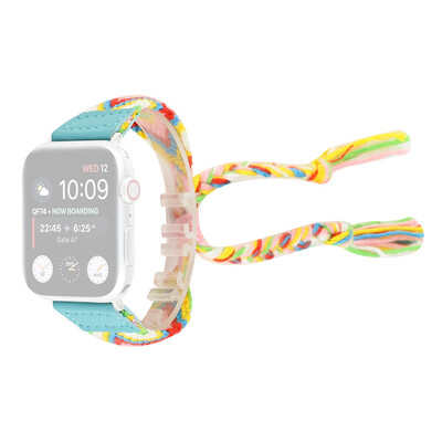 

〖Follure〗Ethnic style Canvas Weave Watch Band Wrist Strap For Apple Watch Series 4 40MM