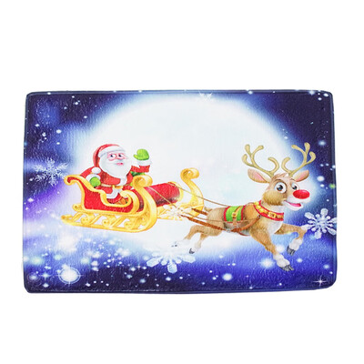 

Gobestart Christmas Floor Entrance Door Bathroom Mat Indoor Bathtub Carpet Doormats Decor