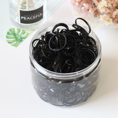 

About 1000pcsbox Kids Disposable Rubber Band Children Girls Thickening Hair Acessories Solid Color Hair Ring