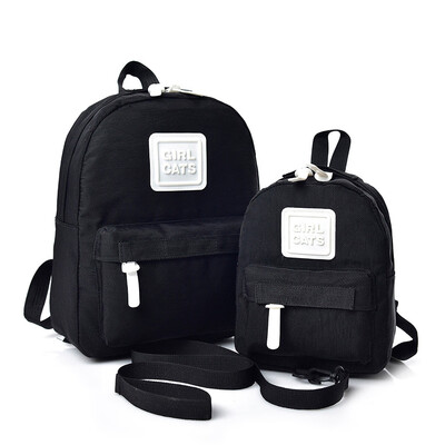 

Tailored Cartoon Alphabet Student Backpack Casual Large Capacity Travel 2 Piece Set