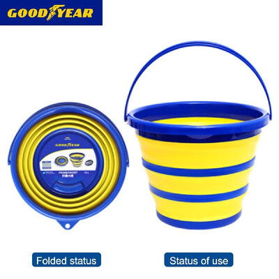 

GOODYEAR Portable Collapsible Bucket Folading 10L for Hiking HomeBackpacking Camping&Outdoor Survival PPPTR