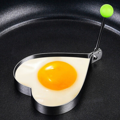 

Stainless Steel Fried Egg Mold With Non-Stick Convenient Handle Egg Ring Egg Shaper Mold Pancake Cooking Kitchen Tools