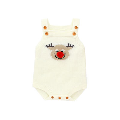 

Autumn Infant Baby Girls Clothes Sleeveless Knitted Cartoon Rompers Kids Boys Jumpsuit Baby Clothes