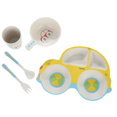 

Newborn Baby Car Bowl Cutlery Set Children Water Feeding Food Drop Fork Spoon Cup Dishes