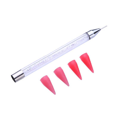 

Rhinestone Picker Nail Dotting Pen Kit Dual-ended Crystals Studs Picker Pen with Rhinestone Beads Handle Manicure Nail Art DIY Dec