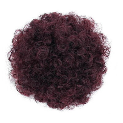 

Gobestart Fashion Pretty Woman Girl Ponytail Holder Hairpiece Afro Puff Wig Hair Ring Bun