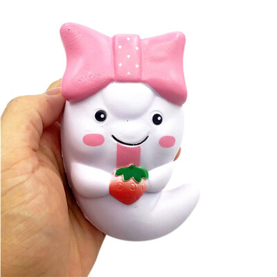 

Tailored 12cm Cute Ghost Squeeze Slow Rising Fun Toy Halloween Gift Phone Strap