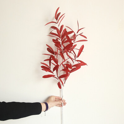 

Gobestart Fake Artificial Olive Leaf Green Plant Branches Garland Party Home Vase Decor