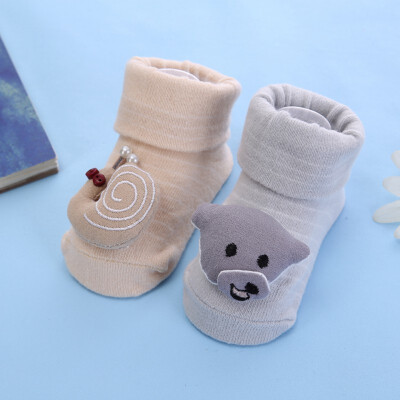 

9 Kinds 4Pcs Autumn Baby Stock Casual Fashion Newborn Baby Infant Cute Cartoon Bow-knot Non-Slip Cotton Floor Mid Stock