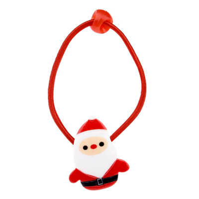 

8 P cs Merry Christmas Hair Elastic Bands Santa Claus Hair Accessories Bow Animals Headband Rubber Ropes Ties Girls Gift