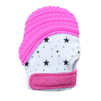 

Infant Silicone Teether Glove Baby Mitts Teething Mitten Glove Candy Wrapper Sound Teethers Toy Gifts Newborn Nursing Mittens 1p