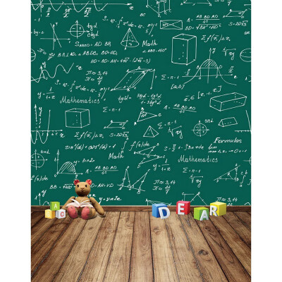 

Geometry Blackboard Photo Backdrop 57FT Vinyl Fabric Cloth Digital Printing Photo Background s-2160