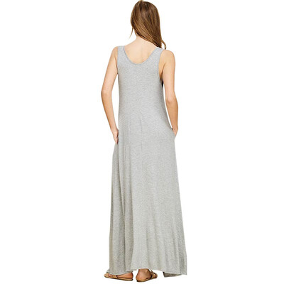 

2019 New Women Dress Vest Sling Family Summer Dress Beach Sexy Pocket Long robe femme Irregular Sleeveless Dress