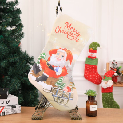 

Tailored Christmas Stocking Santa Claus Snowman Candy Gift Bag Xmas Tree Hanging Decor