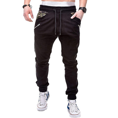 

Gobestart Fashion Mens Sport Camouflage Lashing Belts Casual Loose Sweatpants Drawstring