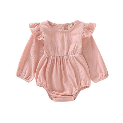 

Newborn Toddler Baby Girl Autumn Clothes Ruffle Romper Bodysuit Playsuit Outfits