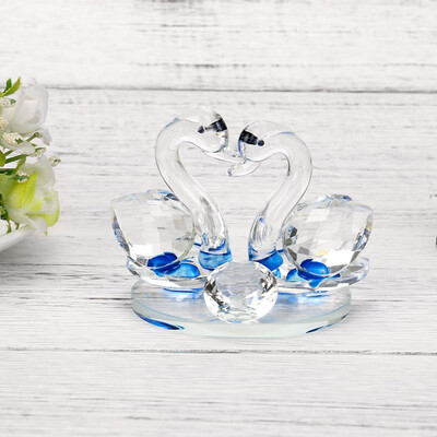 

Gobestart Crystal Swan Wedding Decor Paperweight Figurine Gift Crafts Home Decor