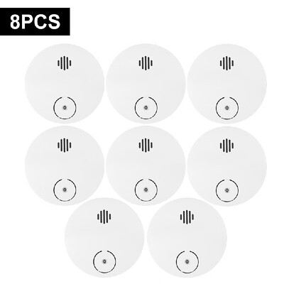 

Wireless Smoke Detector Photoelectric Fire Alarm Battery-Powered Light Sound Warning Fire Safety for Home Hotel School