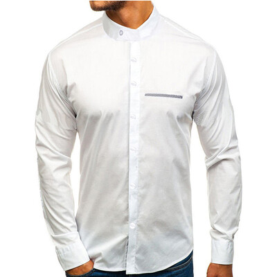 

Toponeto Fashion Mens Autumn Casual Slim Casual Sleeve Button Shirt Top Blouse