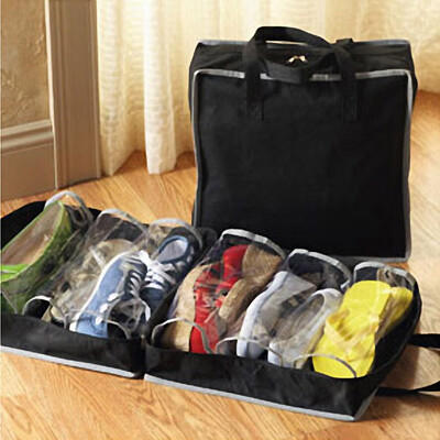

Gobestart Portable Shoes Travel Storage Bag Organizer Tote Luggage Carry Pouch Holder BK