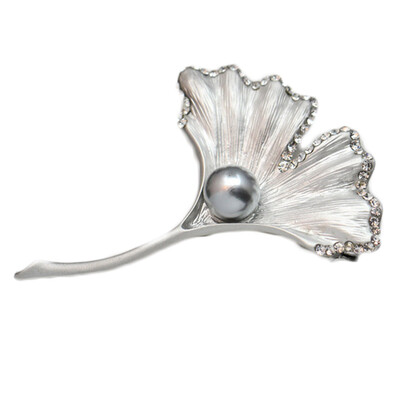 

Scarf Buckle Apricot Leaf Buckle Matte Brooch Wedding Jewelry Gifts