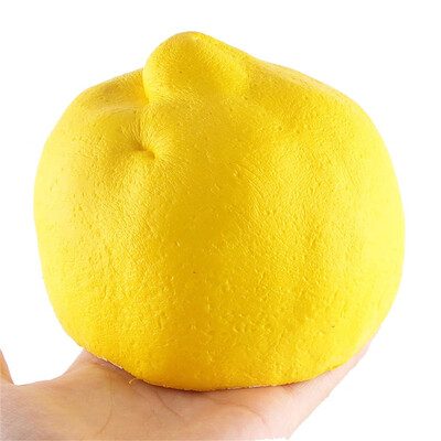 

Gobestart Squishy Half Fresh Lemon Slow Rising Key Chains Stress Fruit Ballchain Charm Toy