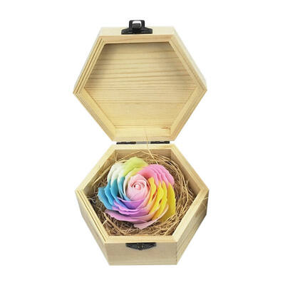 

Multi-Color Artificial Rose Soap Flower with Wooden Gift Box for Valentines Day Mothers Day Birthday Gift Dating essentials