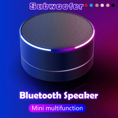 

NEW Portable Mini LED Colorful Light Muliti-Color Wireless Bluetooth Speaker Subwoofer Wireless Speakers