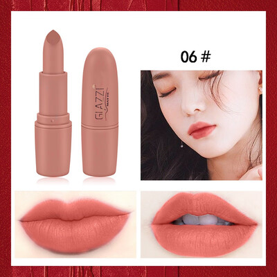 

Sexy Matte Lip Gloss Lip Liner Pencil Professional Lipstick Non-Stick Cup Waterproof Lipstick Nude Lip Stick Matte Red Lip Long