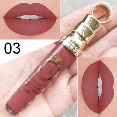 

High-capacity Matte Matte Lip Gloss Female 20 Colors Long-Lasting Nutritious Lipstic Women Lip Make Up Cosmetics Big Lip Gloss