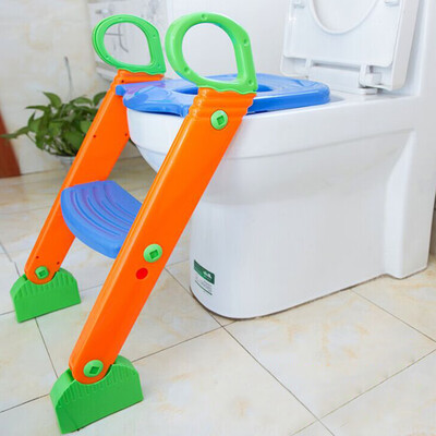 

〖Follure〗Potty Trainer Toilet Seat Chair Kids Toddler With Ladder Step Up Training Stool