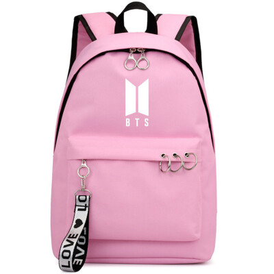 

Kpop BTS Backpack Bangtan Boys School Bookbag Travel Shoulder Bag with USB Port