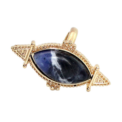 

Alloy Waterdrop Blue Stone Powder Rings for Women