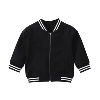 

Kids Baby Boy Girl Coat Cartoon Rainbow Embroidery Letter Print Jacket Long Sleeve Children Autumn Winter Warm Sweatshirt Jacket