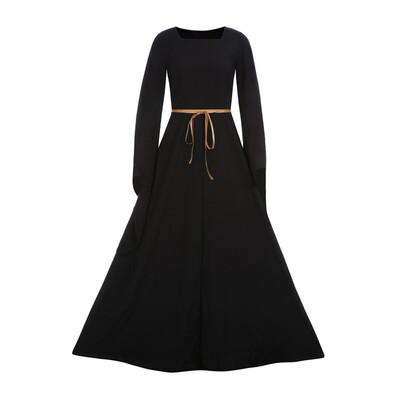 

2017 Women Lady Peasant Dresses Fashion Bandage Long Dress Medieval Renaissance Vintage Long Sleeve Girl Dress