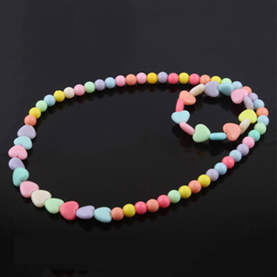 

Children Handmade Jewelry Sets Kid Baby Cute Bowknot Flower Necklace Bracelet