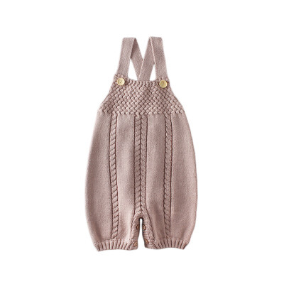 

Baby Clothes Girl Bodysuits Autumn Infant Cotton Newborn Sleeveless Bodysuits Baby Girl One-pieces Suspender Jumpsuits Knitted