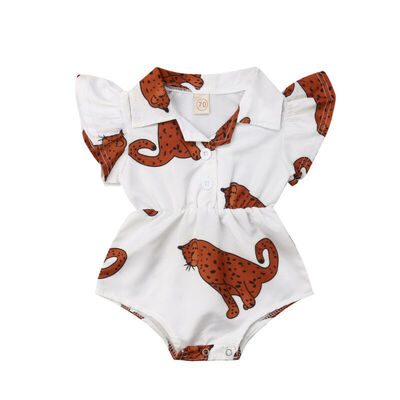

Baby Girl Infant Flower Blouse Romper Bodysuit Jumpsuit Outfit Clothes Summer