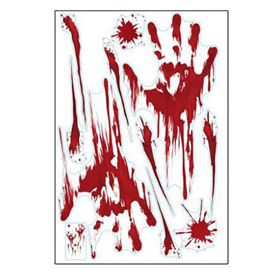 

Halloween Horror Bloody Handprint Footprint Fingerprint Wall Sticker Decorations Halloween Decor Windows Festival Party Supplies