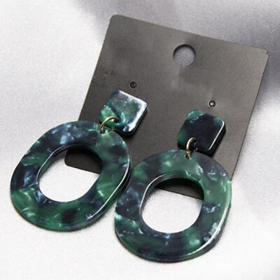 

Fashion Acrylic Resin Earring For Women Geometric Big Circle Ethnic Stud Earrings Party Jewelry Acetate Brincos Wholesale