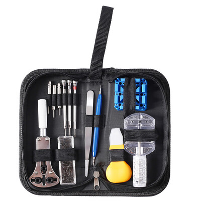 

Wristwatch Repair DIY Kit Watch Case Battery Opener Screwdrivers Tweezer Maintenance Tools Set