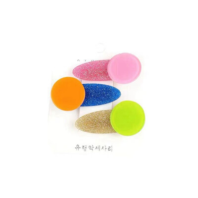 

3pcs Set Girls Hair Clips Cute Candy Color Design Hair Pin Set Children Princess Hair Accessories