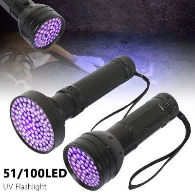 

51100 LED UV Flashlight Black Light Ultraviolet Blacklight Detector Aluminum Torch Light UV Lamp