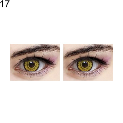 

Colorful Contact Lenses 0 Degree Soft Round Eyes Makeup Halloween Party Cosplay