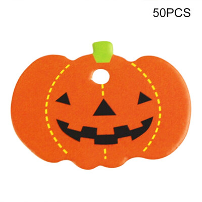 

50Pcs Halloween Theme Series Tag Halloween Decoration Tag Holiday Party Supplies Decoration Crafts